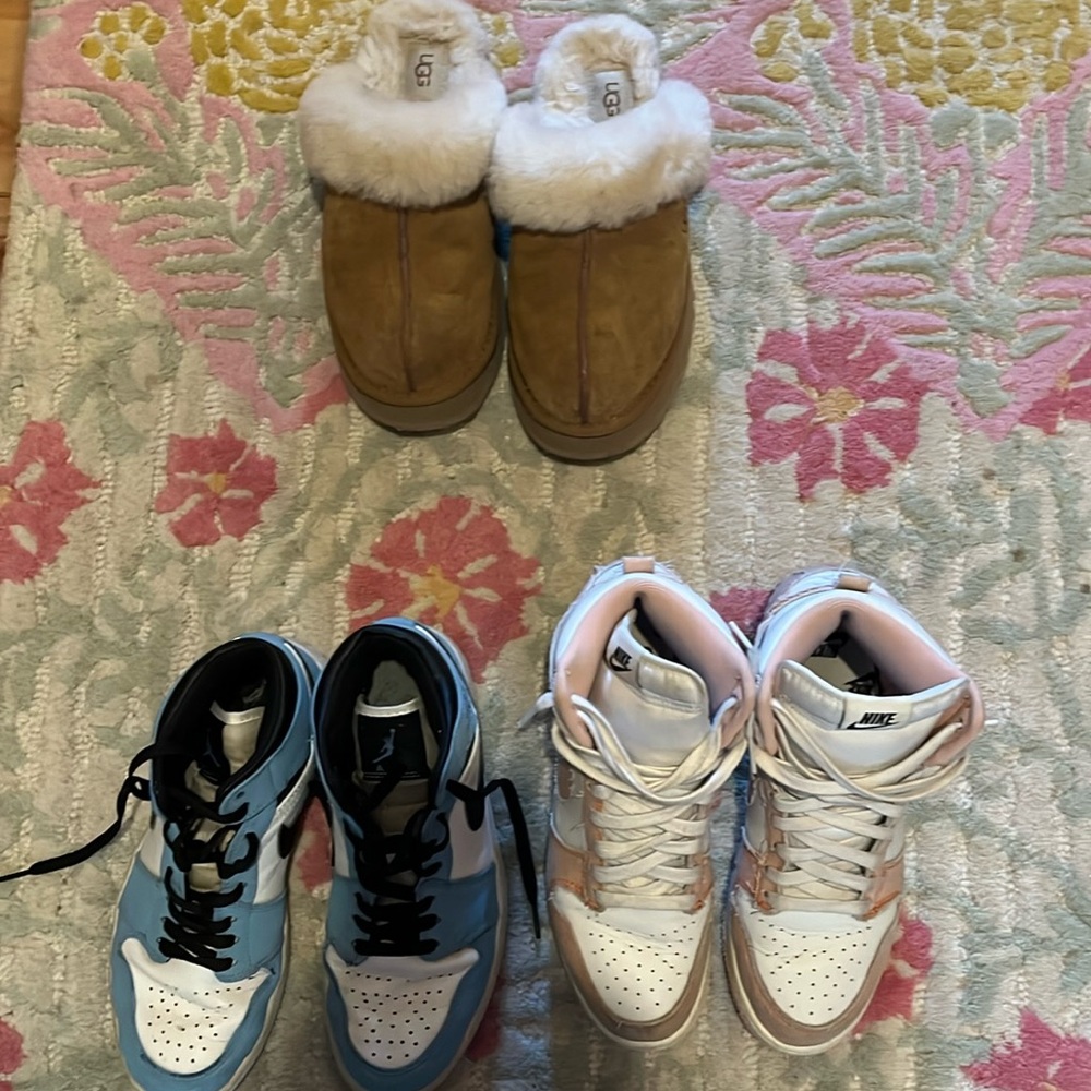 women’s size 8-9. Jordans, ugg platforms, dunk highs